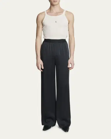 Saint Laurent Men's Jersey Fine Rib Tank Top | Thumbnail 2