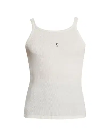 Saint Laurent Men's Jersey Fine Rib Tank Top | Thumbnail 1
