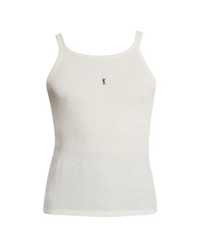 Saint Laurent Men's Jersey Fine Rib Tank Top