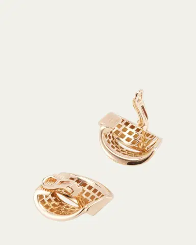 Vhernier 18K Rose Gold Abbracio Clip-On Earrings | Thumbnail 4