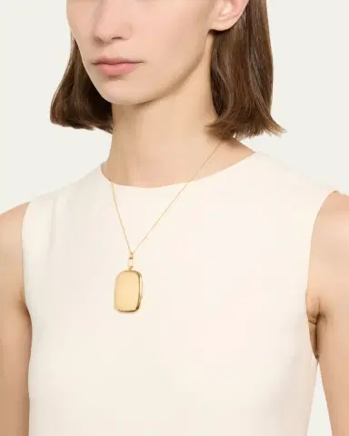 MONICA RICH KOSANN The Finn 18K Gold Locket Necklace | Thumbnail 2