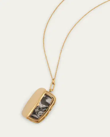 MONICA RICH KOSANN The Finn 18K Gold Locket Necklace | Thumbnail 3