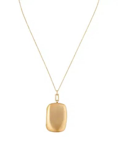 MONICA RICH KOSANN The Finn 18K Gold Locket Necklace | Thumbnail 1