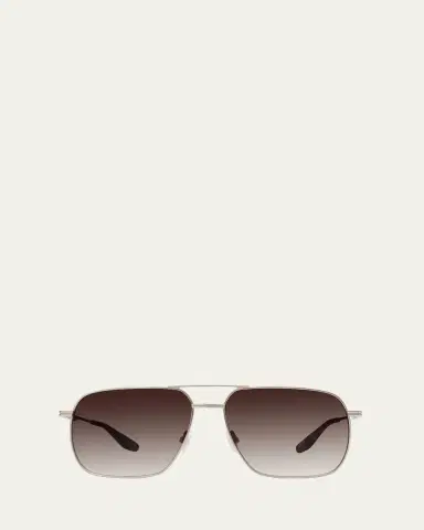 BARTON PERREIRA Men's Royale Titanium Aviator Sunglasses | Thumbnail 4 BARTON PERREIRA Men's Royale Titanium Aviator Sunglasses | Thumbnail 4