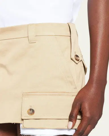 Miu Miu Chino Cargo Mini Skirt | Thumbnail 2