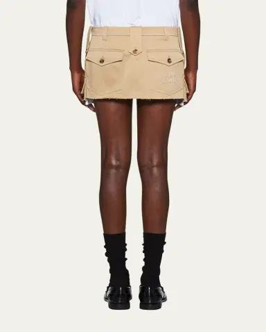 Miu Miu Chino Cargo Mini Skirt | Thumbnail 3