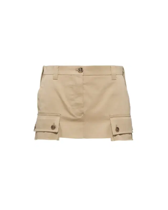 Chino Cargo Mini Skirt