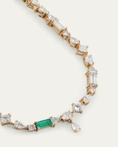 MONICA RICH KOSANN 18K Yellow Gold Fancy Cut Diamond Tennis Bracelet | Thumbnail 3