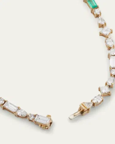 MONICA RICH KOSANN 18K Yellow Gold Fancy Cut Diamond Tennis Bracelet | Thumbnail 4