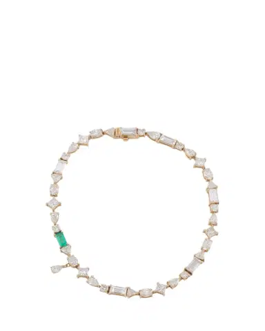 MONICA RICH KOSANN 18K Yellow Gold Fancy Cut Diamond Tennis Bracelet | Thumbnail 1