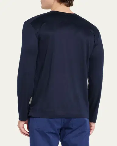 Zimmerli Men's T-Shirt with Chest Pocket | Thumbnail 3 Zimmerli Men's T-Shirt with Chest Pocket | Thumbnail 3