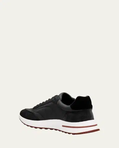 Loro Piana Men's Weekend Walk Low-Top Sneakers | Thumbnail 4