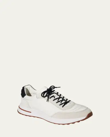 Loro Piana Men's Weekend Walk Low-Top Sneakers | Thumbnail 6