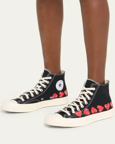 CDG Play x Converse Multi Heart High-Top Sneakers | Thumbnail 2 CDG Play x Converse Multi Heart High-Top Sneakers | Thumbnail 2