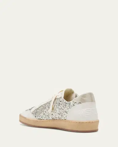 Golden Goose Ball Star Glitter Leather Low-Top Sneakers | Thumbnail 4 Golden Goose Ball Star Glitter Leather Low-Top Sneakers | Thumbnail 4