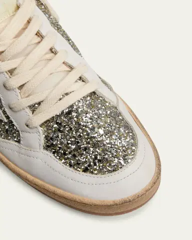 Golden Goose Ball Star Glitter Leather Low-Top Sneakers | Thumbnail 5 Golden Goose Ball Star Glitter Leather Low-Top Sneakers | Thumbnail 5