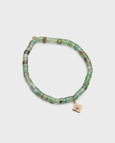 Sydney Evan 14k Gold Moroccon Beaded Bracelet with Pearl Charm | Thumbnail 3 Sydney Evan 14k Gold Moroccon Beaded Bracelet with Pearl Charm | Thumbnail 3