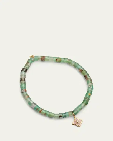 Sydney Evan 14k Gold Moroccon Beaded Bracelet with Pearl Charm | Thumbnail 7 Sydney Evan 14k Gold Moroccon Beaded Bracelet with Pearl Charm | Thumbnail 7