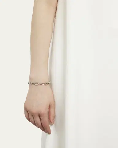 Ben-Amun Silver Imitation Rhodium Electroplated Chain Bracelet | Thumbnail 2