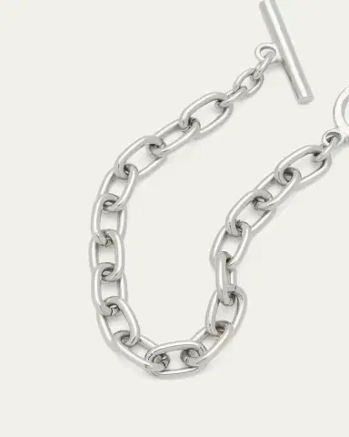Ben-Amun Silver Imitation Rhodium Electroplated Chain Bracelet | Thumbnail 3