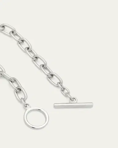 Ben-Amun Silver Imitation Rhodium Electroplated Chain Bracelet | Thumbnail 4
