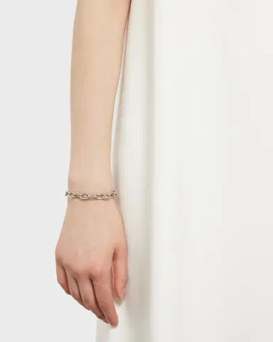 Ben-Amun Silver Imitation Rhodium Electroplated Chain Bracelet | Thumbnail 5