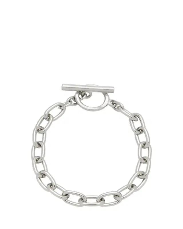 Silver Imitation Rhodium Electroplated Chain Bracelet