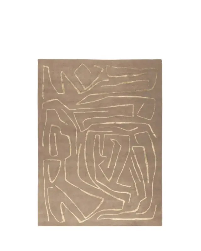The Rug Company x Kelly Wearstler Tableau Salmon Hand-Knotted Rug, 9' x 12'
