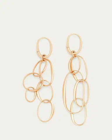 Pomellato 18k Rose Gold Oval-Link Earrings | Thumbnail 3