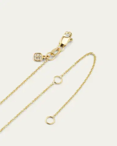 Sydney Evan 14K Yellow Gold Beehive Charm Necklace | Thumbnail 4