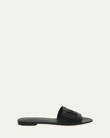 Dolce & Gabbana Cutout DG Flat Slide Sandals | Thumbnail 11