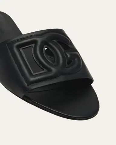 Dolce & Gabbana Cutout DG Flat Slide Sandals | Thumbnail 15