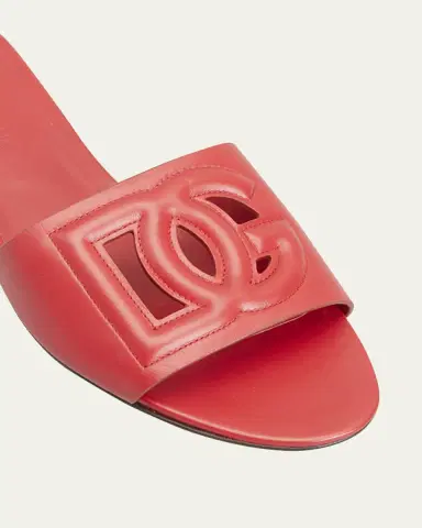 Dolce & Gabbana Cutout DG Flat Slide Sandals | Thumbnail 18