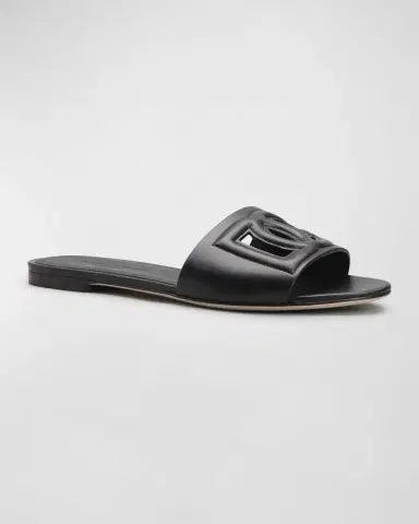 Dolce & Gabbana Cutout DG Flat Slide Sandals | Thumbnail 23