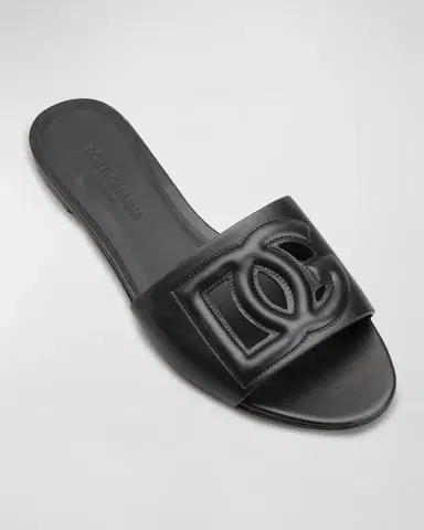 Dolce & Gabbana Cutout DG Flat Slide Sandals | Thumbnail 25