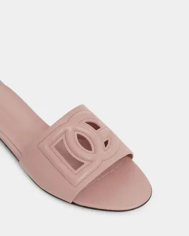 Dolce & Gabbana Cutout DG Flat Slide Sandals | Thumbnail 4