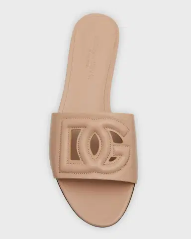 Dolce & Gabbana Cutout DG Flat Slide Sandals | Thumbnail 35