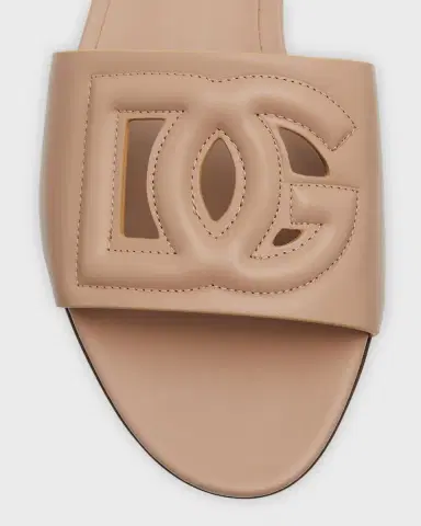 Dolce & Gabbana Cutout DG Flat Slide Sandals | Thumbnail 36