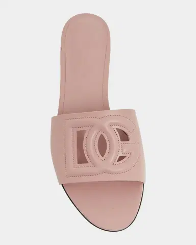 Dolce & Gabbana Cutout DG Flat Slide Sandals | Thumbnail 5