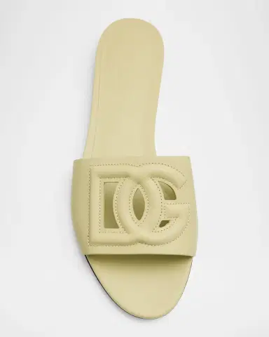 Dolce & Gabbana Cutout DG Flat Slide Sandals | Thumbnail 41