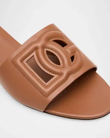 Dolce & Gabbana Cutout DG Flat Slide Sandals | Thumbnail 45