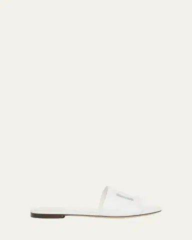 Dolce & Gabbana Cutout DG Flat Slide Sandals | Thumbnail 6