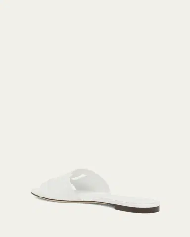 Dolce & Gabbana Cutout DG Flat Slide Sandals | Thumbnail 9
