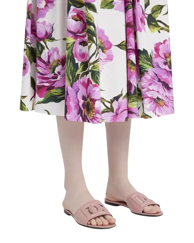 Cutout DG Flat Slide Sandals