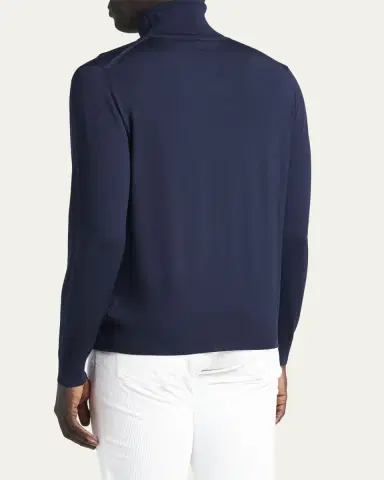Kiton Men's Wool Knit Turtleneck Sweater | Thumbnail 3
