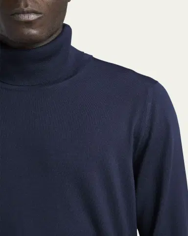 Kiton Men's Wool Knit Turtleneck Sweater | Thumbnail 5