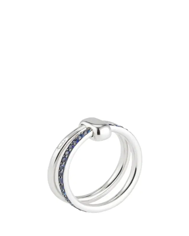 Pomellato Iconica 18k White Gold Sapphire Ring