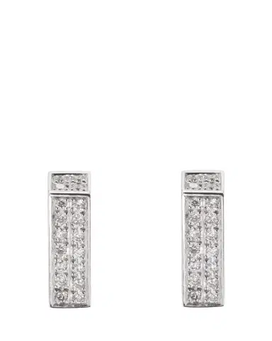 Dries Criel 18K White Gold Mini Brute Diamanti Earrings | Thumbnail 1