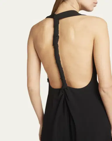 Proenza Schouler Matte Viscose Crepe Twist-Back Maxi Dress | Thumbnail 5 Proenza Schouler Matte Viscose Crepe Twist-Back Maxi Dress | Thumbnail 5