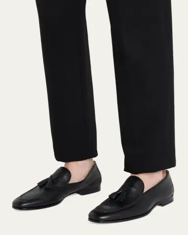 Magnanni Men's Seneca Grained Leather Tassel Loafers | Thumbnail 2 Magnanni Men's Seneca Grained Leather Tassel Loafers | Thumbnail 2